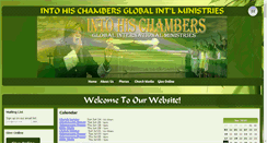 Desktop Screenshot of intohischambersministries.net